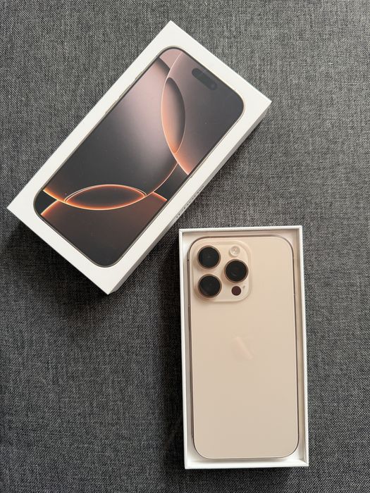 Iphone 16 Pro Desert Titanium в гаранция до 2027 год.