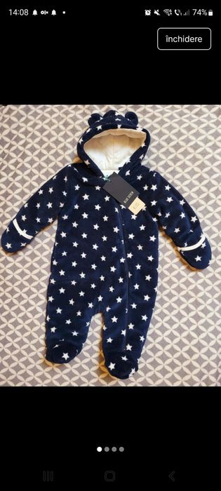 Salopeta Noua Bebe 3-6 Luni/62 Toamna-Iarna-Primavara.
Calitate foarte