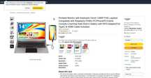 CrowView Note 14 Portable Monitor with Keyboard 14" Full HD IPS! 50%!