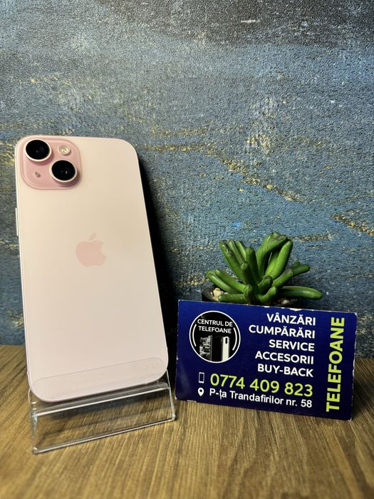 Iphone 15/256Gb/Garantie 2Ani Centrul de Telefoane/Rate