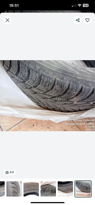 Продам шины зимние хакапелита