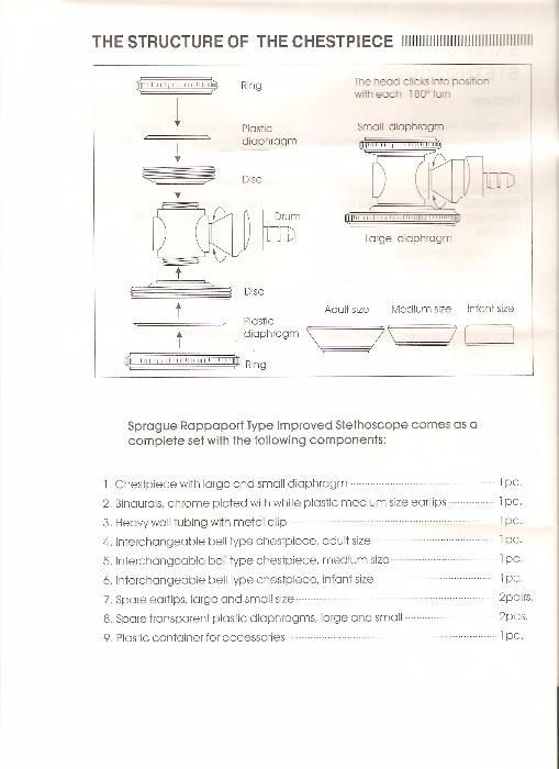 stetoscop medical 5 in 1, nou