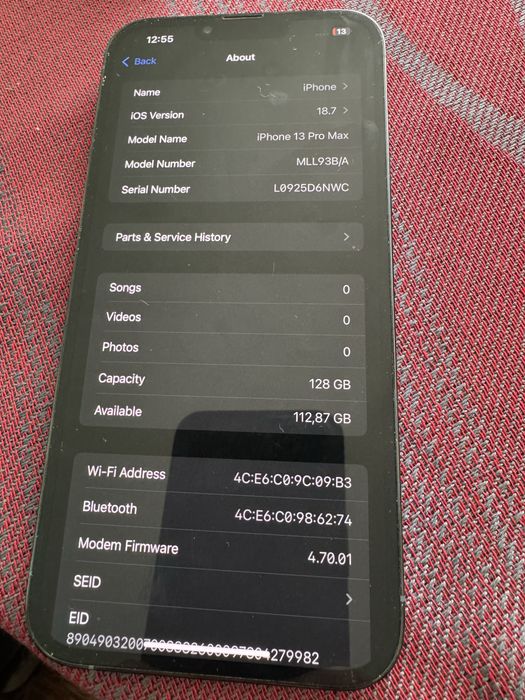 Iphone 13 pro max 128GB