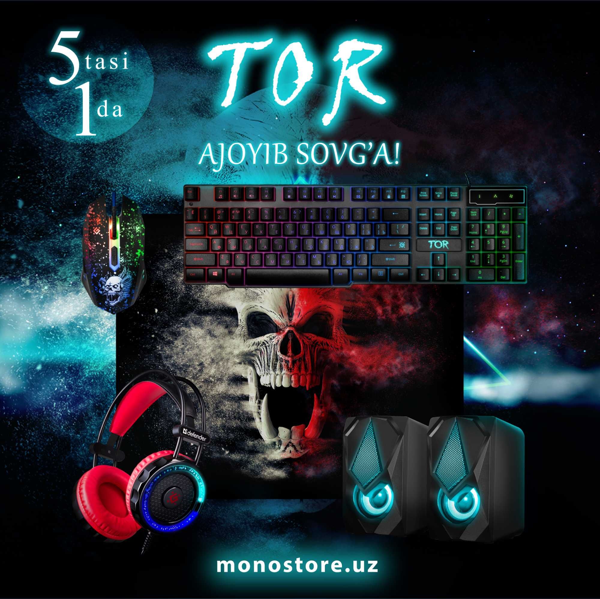 5 tasi 1 da - Tor Gaming Set, Ajoyib Sovg'a!