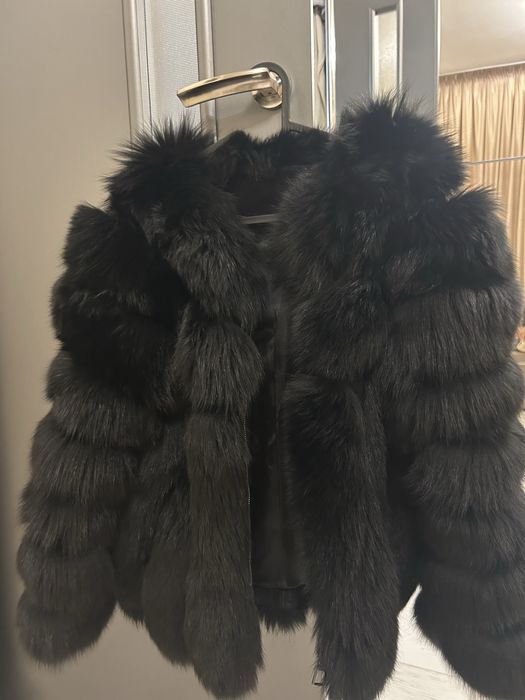 Haina de blana vulpe naturala