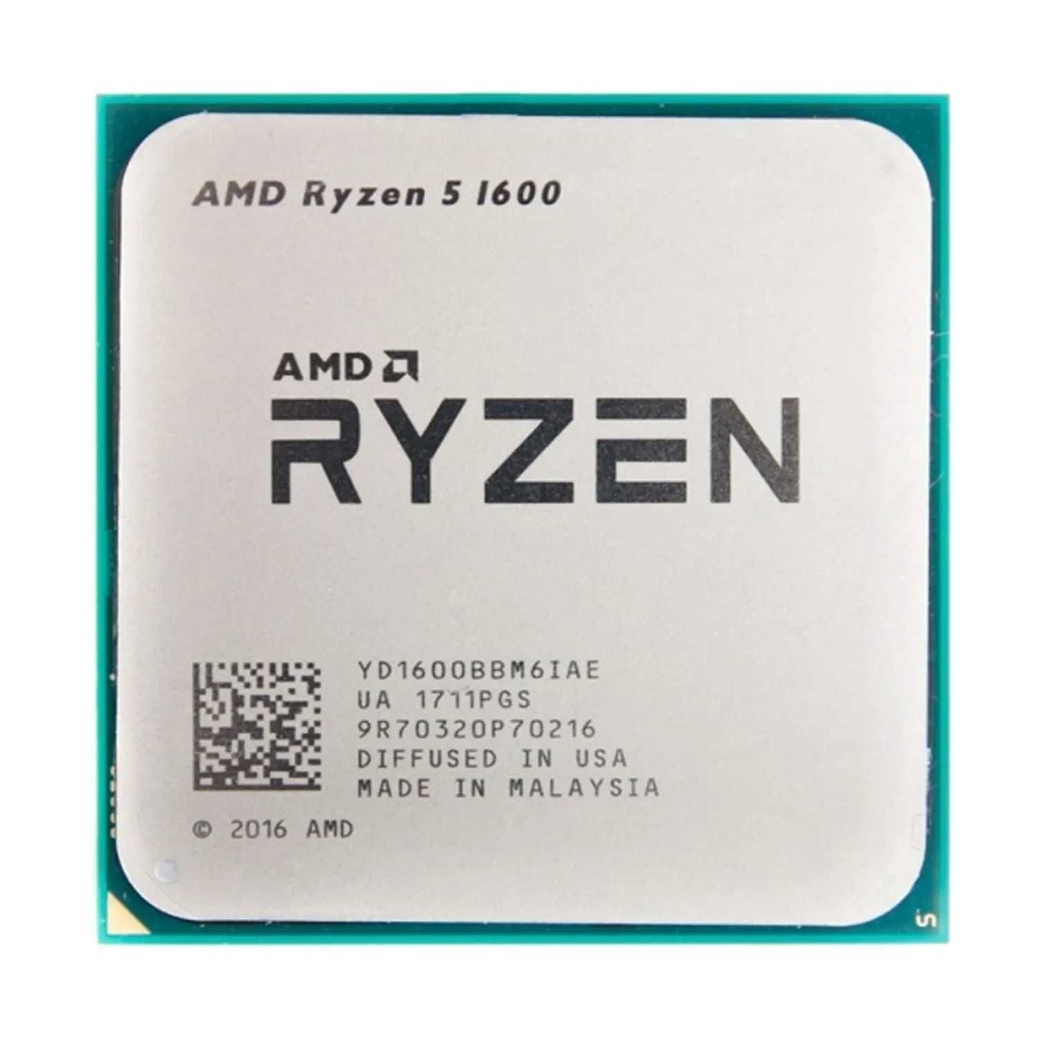 Процессор AMD Ryzen 5 1600 / 6 ядер / 12 потоков / AM4