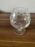 Pahare de cristal, vintage, pentru coniac - 4 bucati