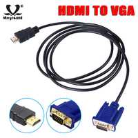 Cablu adaptor video Male to VGA Male 15 Pin Video Adapter Cable 1080P