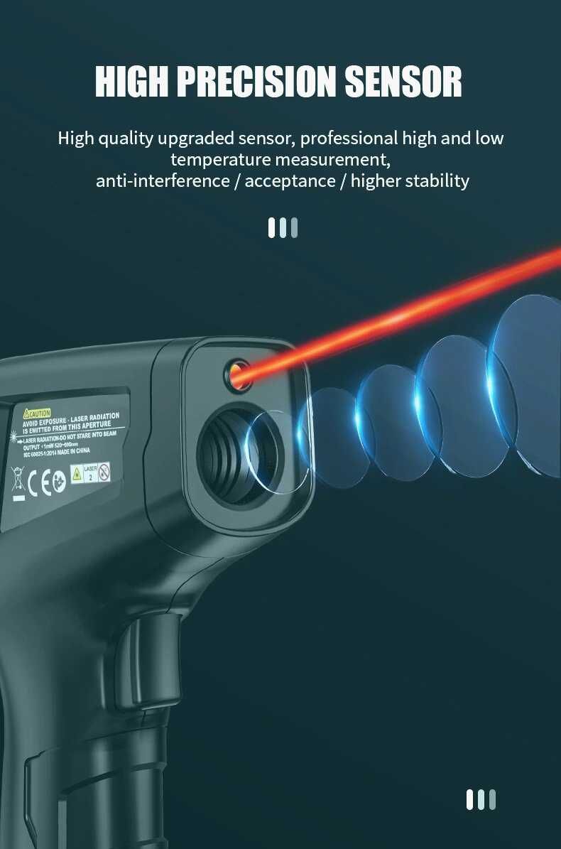 Новый Инфракрасный пирометр термометр MESTEK IR03A от -50C до 400C