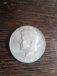 Half dollar - сребърен долар, 1964, Кенеди