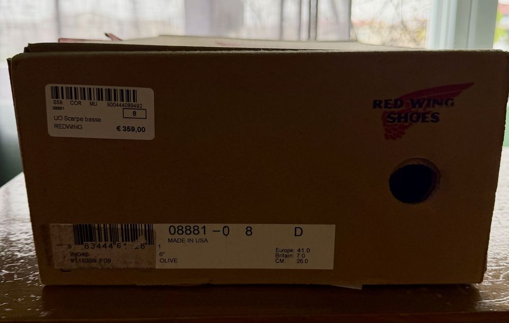 Ghete Red Wings barbati olive noi