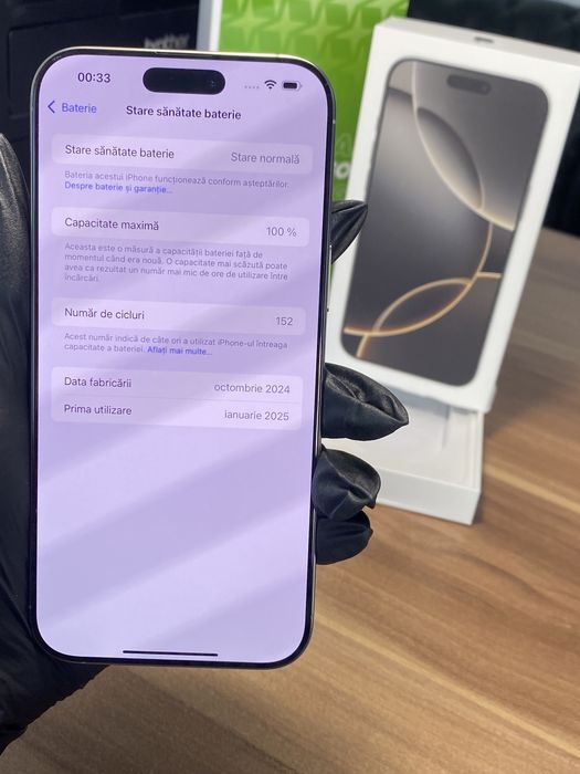 iPhone 16 Pro Max • 256 GB • Natural Titanium