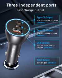 Автомобильная зарядка Baseus 65w (Car charger)