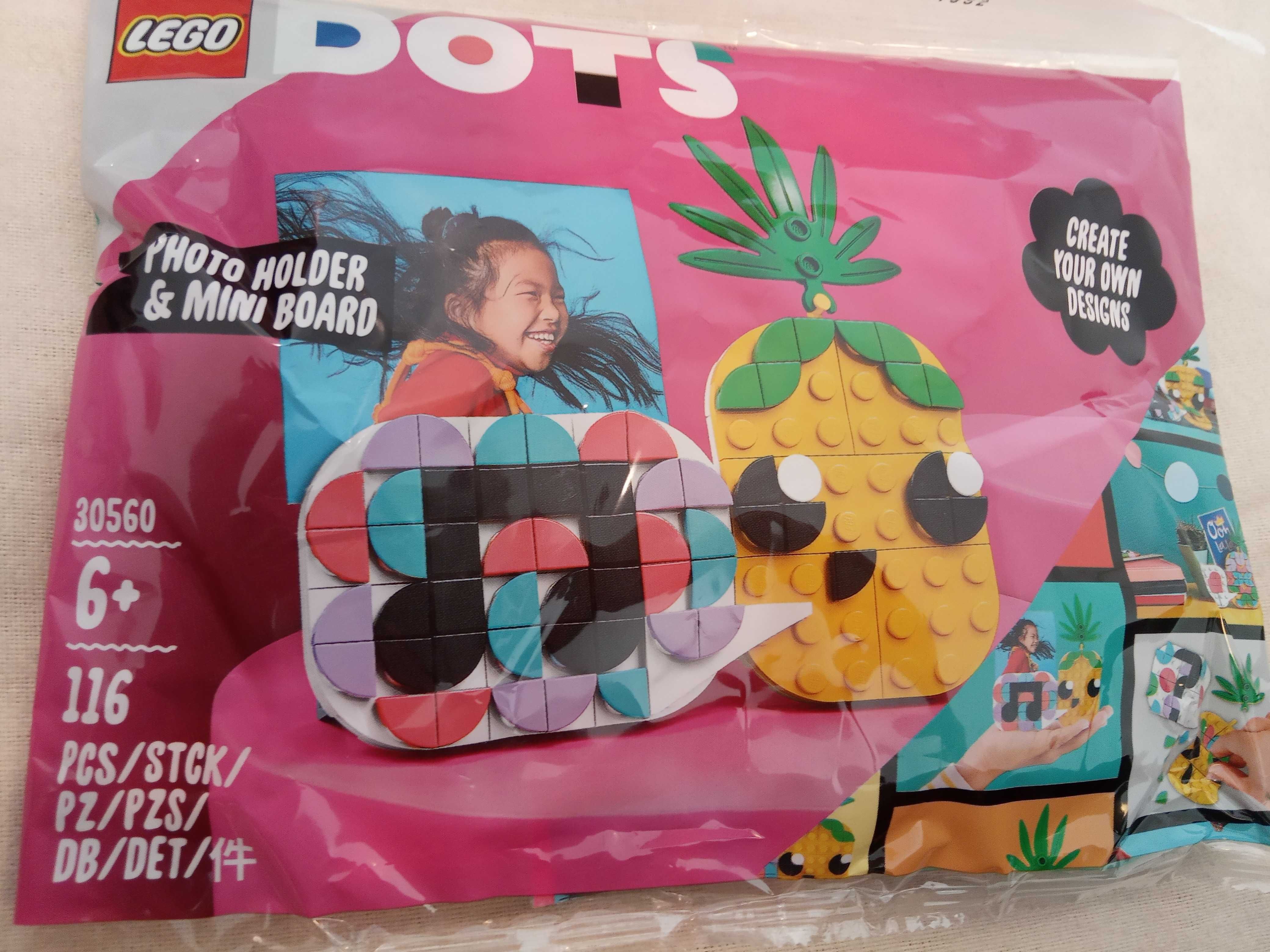 Lego 30560 Dots suport de poze si miniboard cu ananas, nou si sigilat