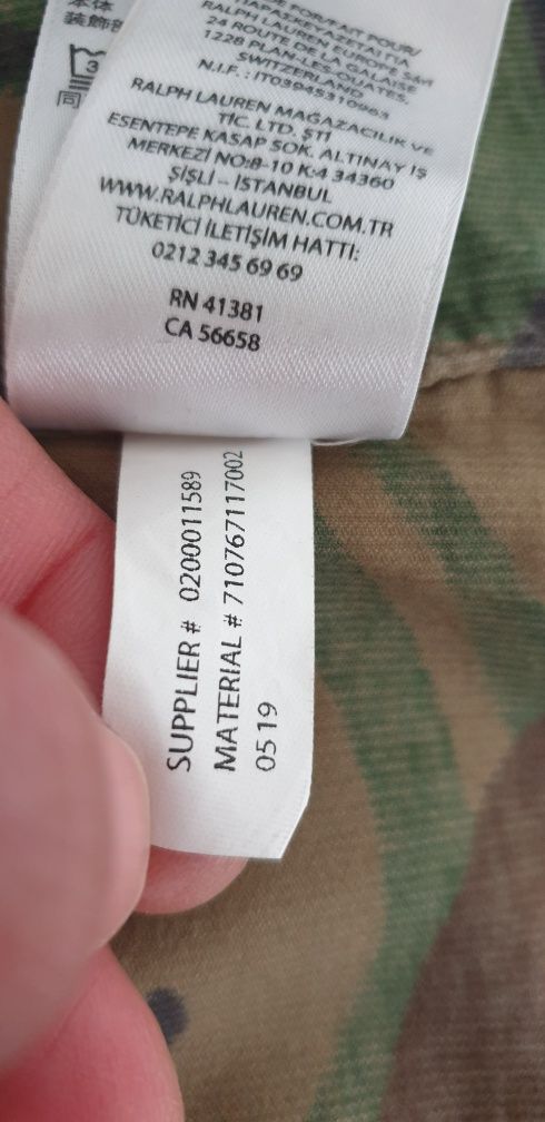 POLO Ralph Lauren Camo Cotton Mens Size M ОРИГИНАЛ! НОВО! Мъжка Риза!