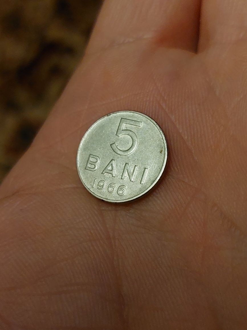 Moneda 5 bani 1966, 25 bani, 15 bani, 1 Leu 5Lei