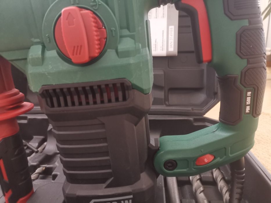 Немски Перфоратор Къртач 1550W Parkside SDS Plus куфар +Свредла НОВ