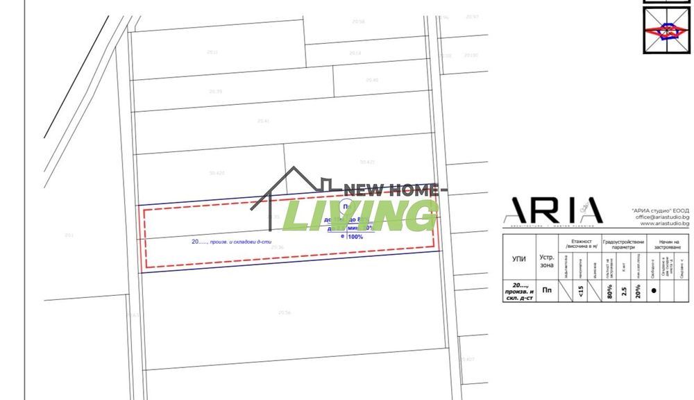 Парцел в Пловдив-Беломорски площ 7279 цена 910000