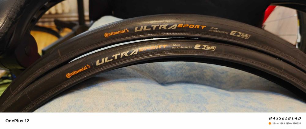 Continental cauciuc Ultra Sport lll, camera, valva Presta 80 mm