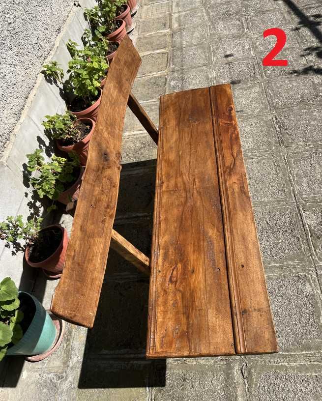 Дървена пейка - авторска ръчна изработка