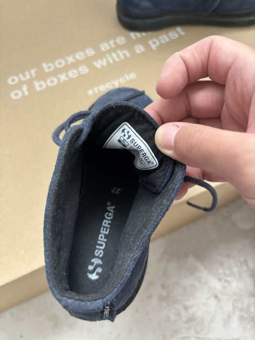 Superga детски боти от велур