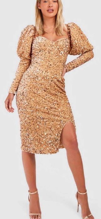 Rochite dama elegante , paiete, catifea , saten