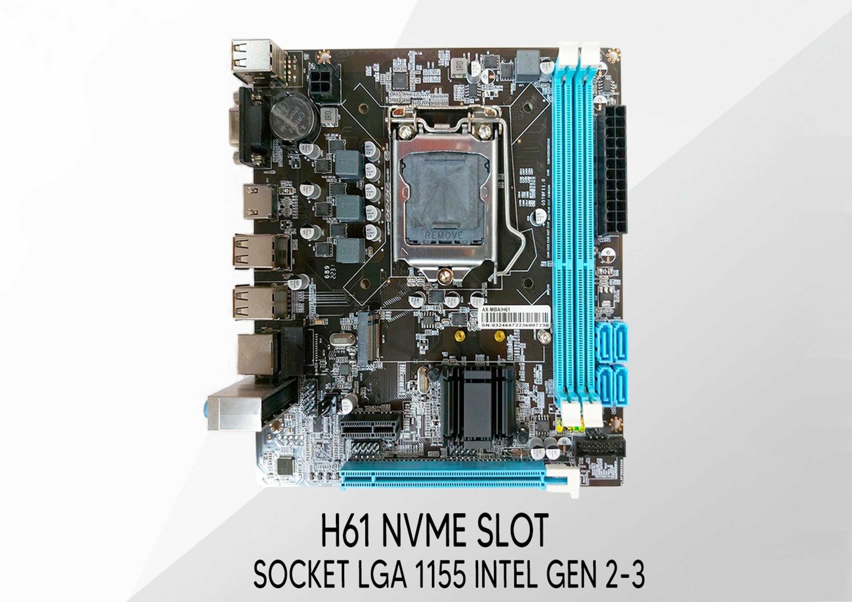 H61 НОВАЯ материнка DDR3