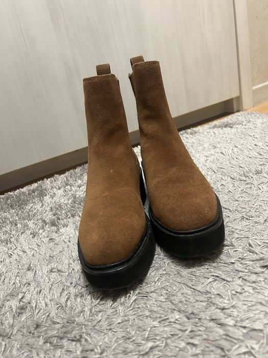 Зимни боти Ralph Lauren , естествен велур