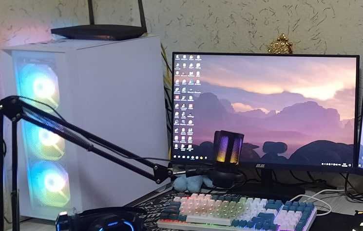 Играйов компьютер на i5 14400f /32 gb ozu/ 165 герц моник