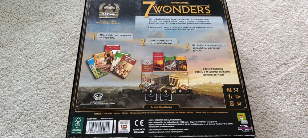 Vând joc 7Wonders utilizat