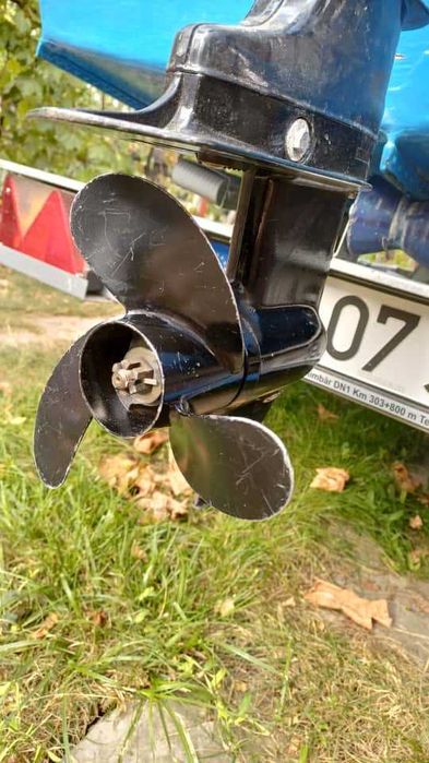Barcă Aluminiu Ucraineană (1.45m x 3.20m) + Motor 4 CP