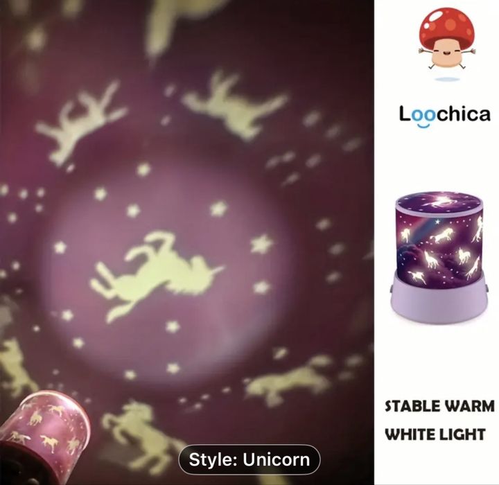 Детска Нощна лампа с лед светлини