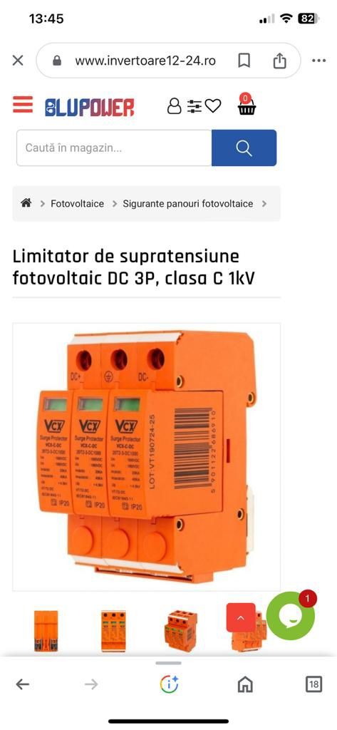 Descărcător  de supratensiune fotovoltaic