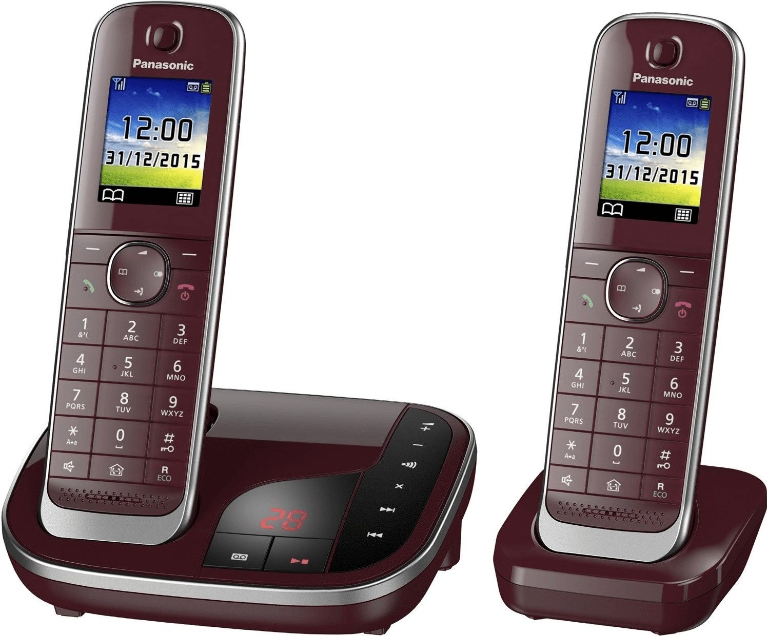 Радиотелефон Panasonic KX-TGJ322 с двумя трубками и цветными экранами