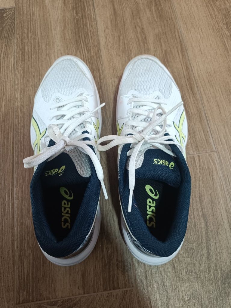 Маратонки Asics - Обувки Beyond за волейбол, Бял/Лайм зелено/Петролно