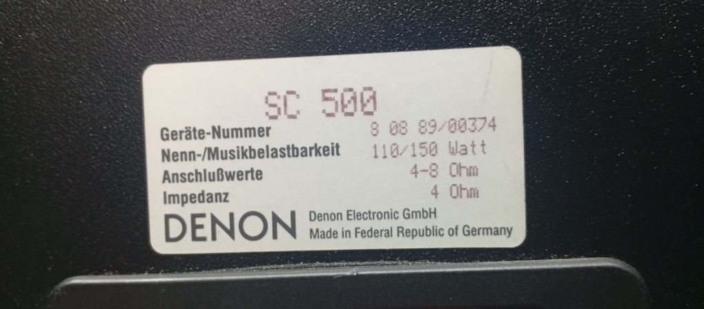 3-лентови тонколони DENON SC-500