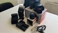 Canon 70D, 18-130mm, 50mm, 430EX + full box/accesorii