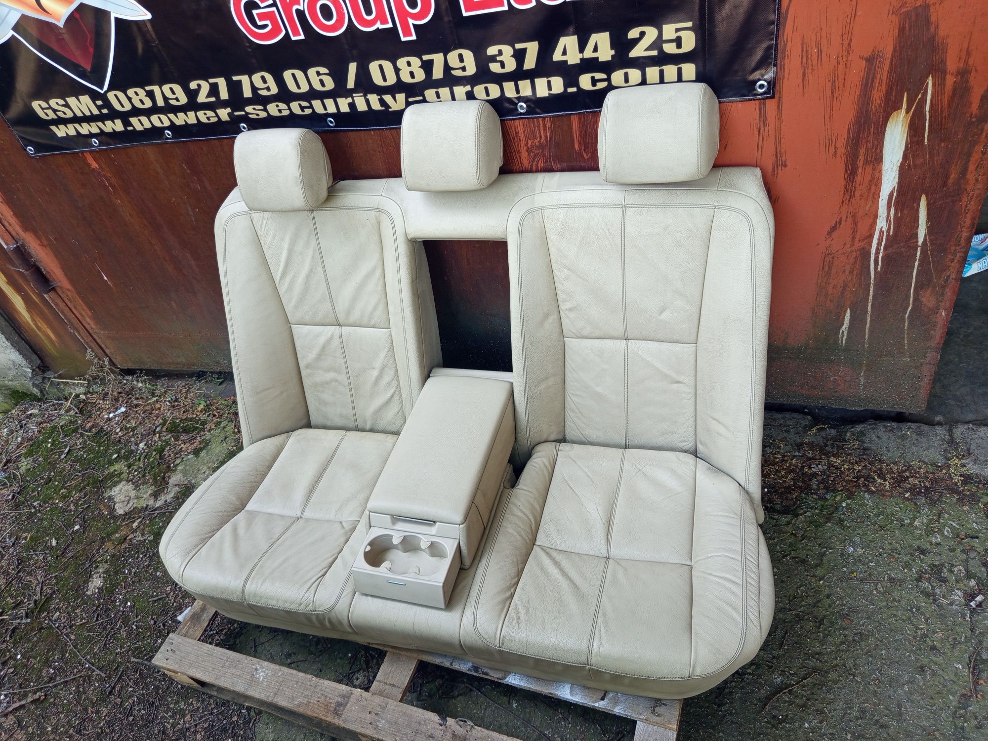 бежов кожен салон с подгрев (ел. седалки) Mercedes W221 S class класа