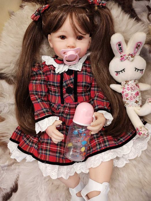 Кукла реборн, реалистична кукла , преродено бебе, reborn baby 55см