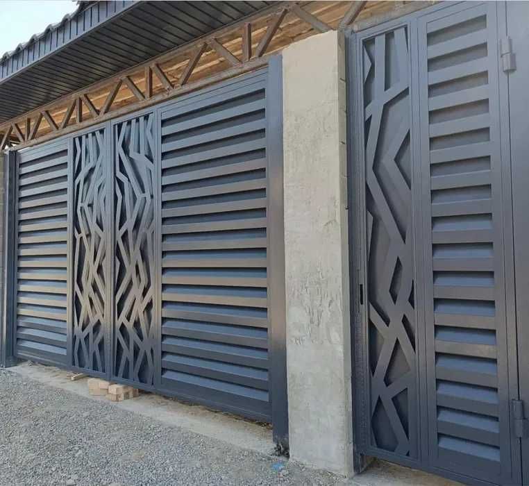 Откатные ворота  Готовые Ворота Раздвижные  Ворота на заказ Алматы ЖМИ