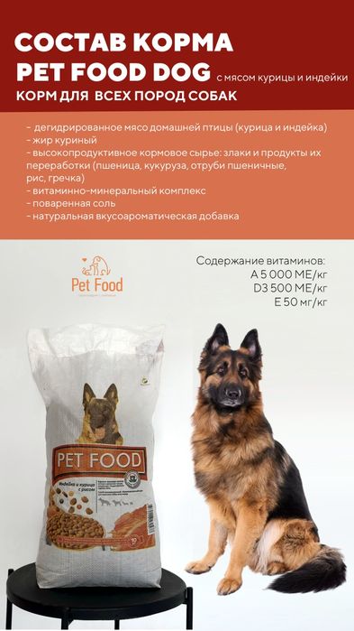 Корм для собак 10 кг.