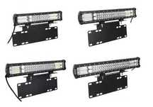 Led bar auto, proiector cu prindere numar, dimensiuni 38-60 cm
