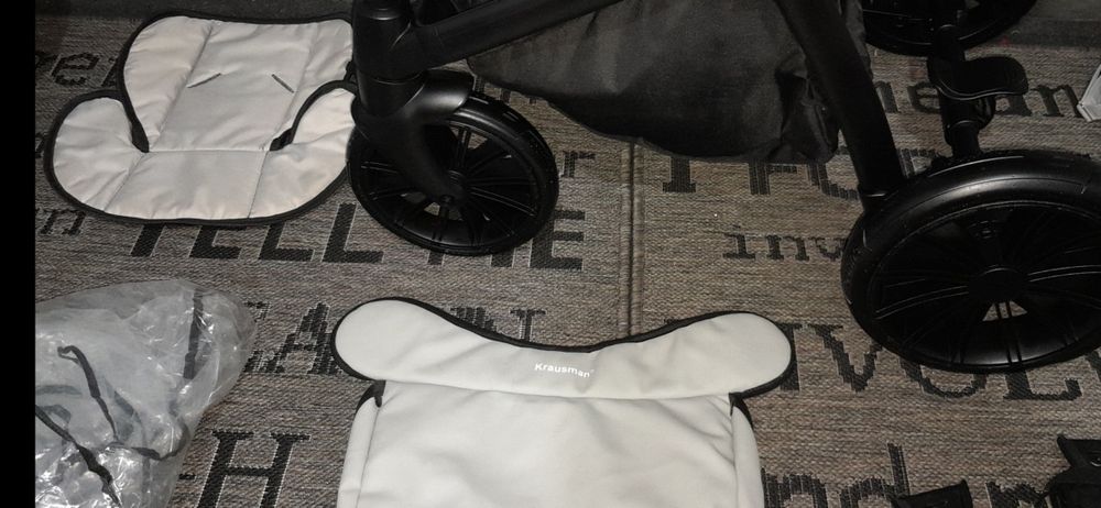 Cărucior/căruț copii 3 în 1 sport+landou+scaun auto.Krausman.