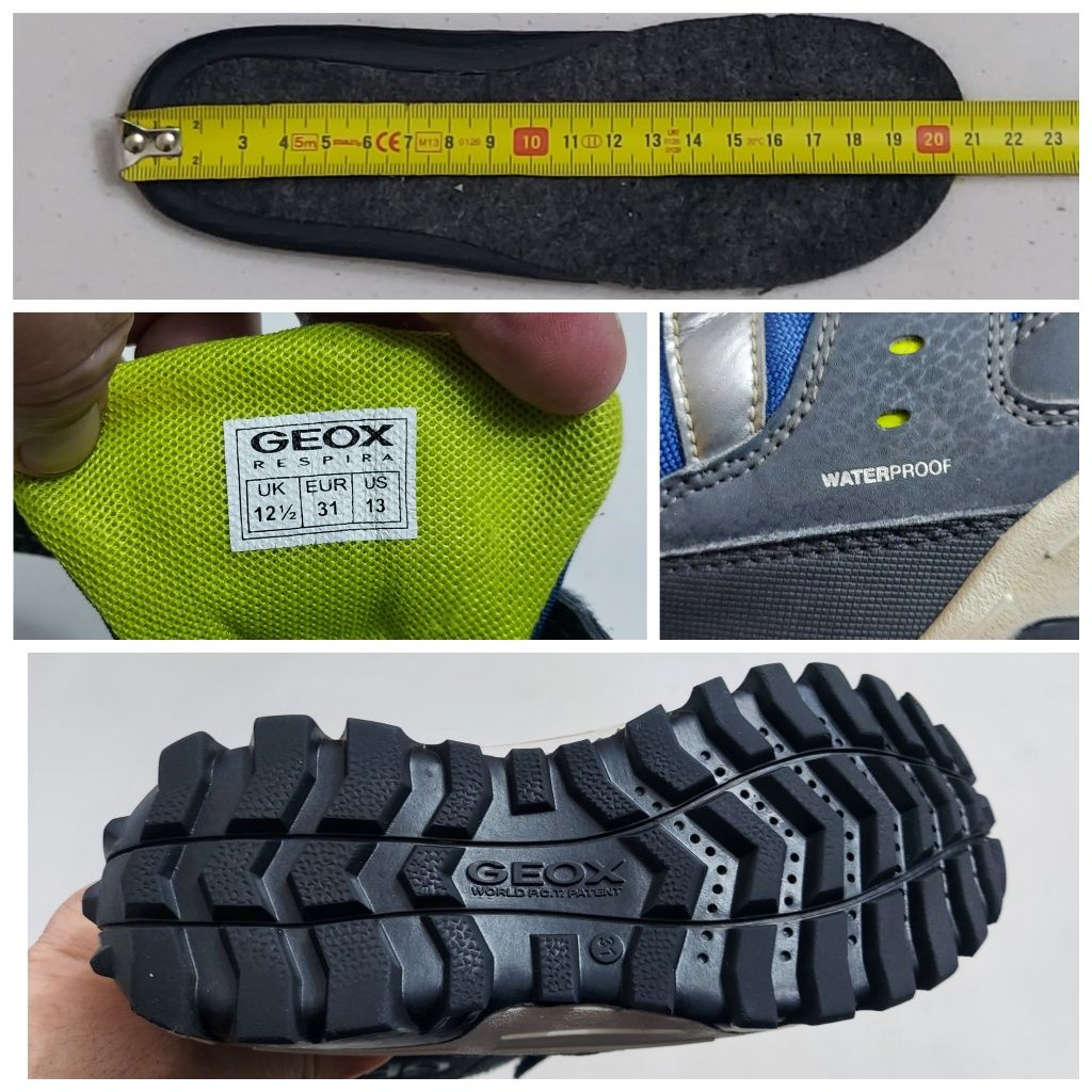 Cizme zăpadă GEOX Respira Himalaya, ghete iarnă Waterproof, nr. 31 EU