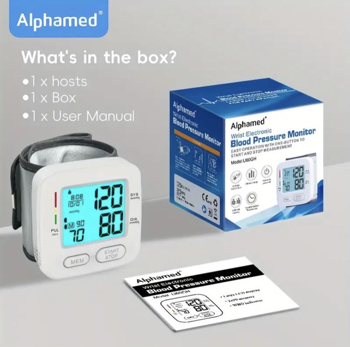 ALPHAMED Горен квадрицепсов електронен апарат за кръвно — модел U85H