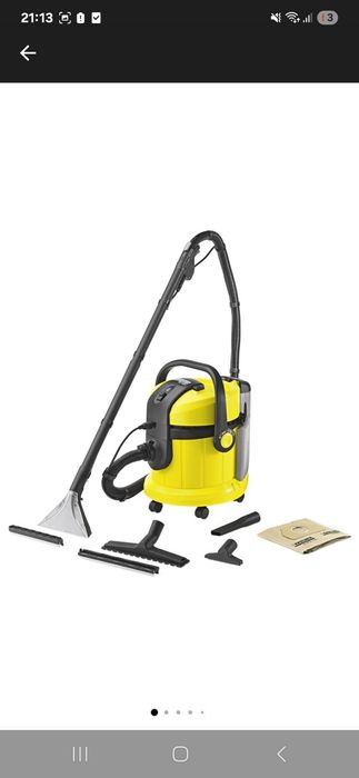Aspirator cu spalare Karcher SE 4001, 1400 W, 4 l, Galben/Negru