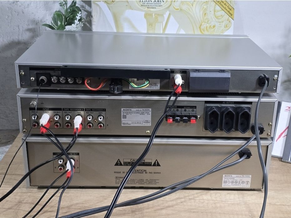 Linie audio SONY, deck tc-fx35, amplificator ta-ax35,tuner st-jx35L