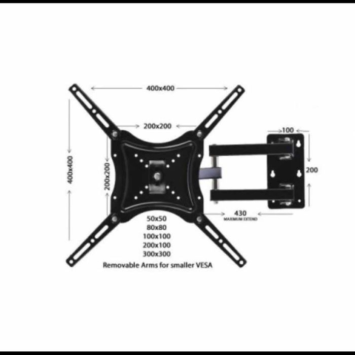 Suport Tv Ajustabil Cu Brat Cu Diagonala 14-55''Reglabil,Nou. Sigilat!
