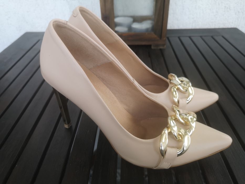 Lauree Sofia Nude, обувки естествена кожа, номер 37