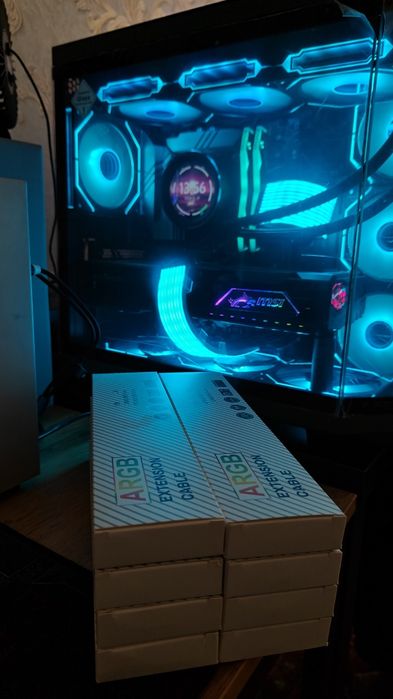 ARGB led лента подсветка для плата